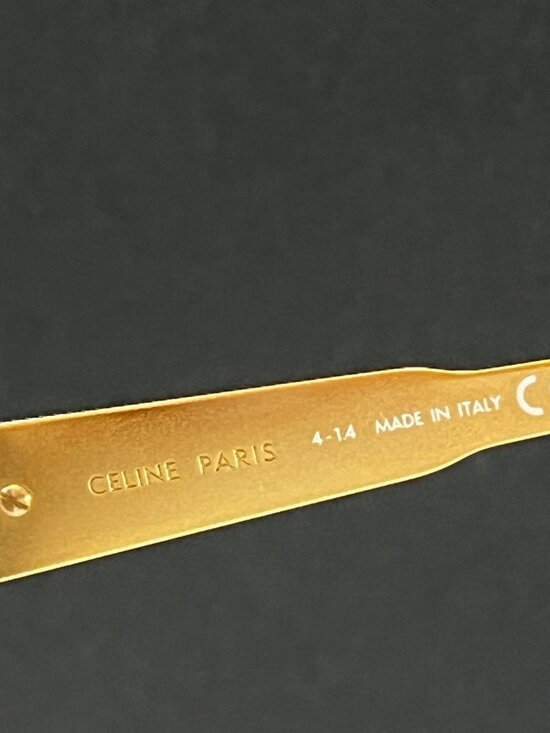 CELINE CL40235U Triomphe Metal 01 oval GOLD  sunglasses main image 10